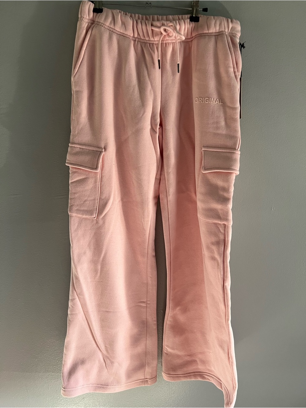 Pink Cargo Sweatpants